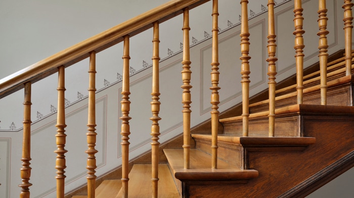 Treppenansicht in einem geerbten Haus